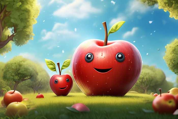 大苹果故事图片（大苹果和小苹果故事图片）