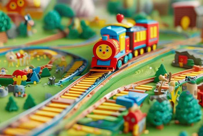 儿童轨道车轨道图，儿童轨道小火车图片