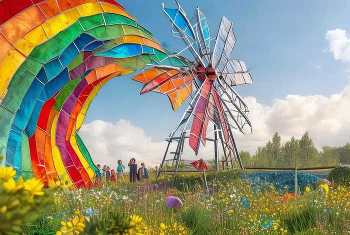 彩虹风车的儿童故事;彩虹风车的故事照片文字 彩虹风车的儿童故事;彩虹风车的故事照片文字