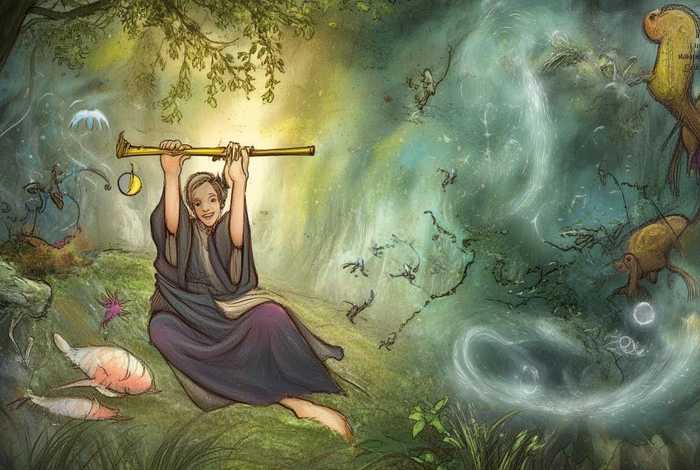 吹笛人童话故事；吹笛子的人童话