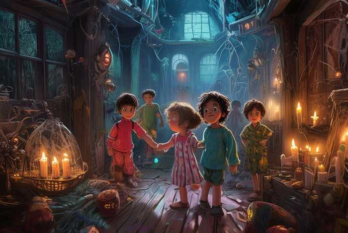 儿童鬼屋探险故事，鬼屋探险儿歌