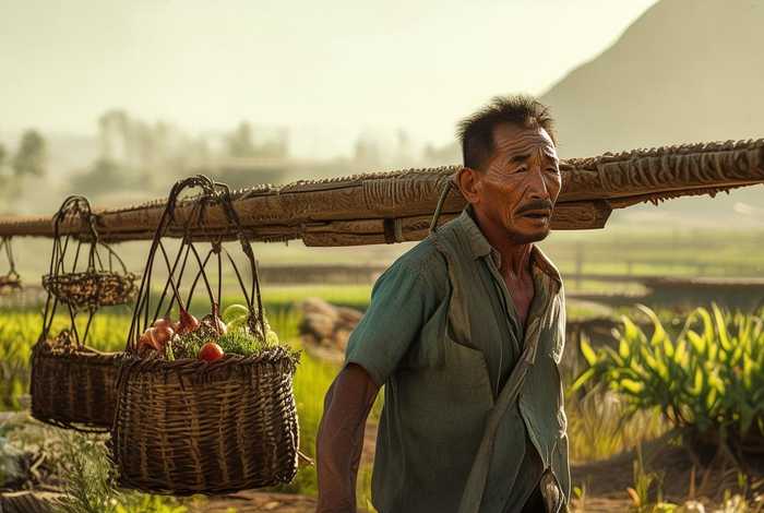 扁担的课文；朱得的扁担的课文