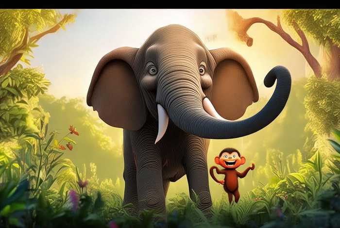 大象和小猴子的故事 大象和小猴子的故事内容