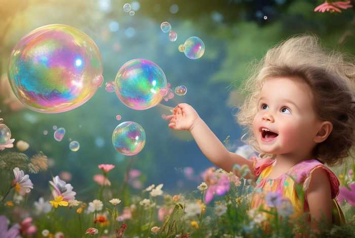 吹泡泡童话故事、吹泡泡的故事图画