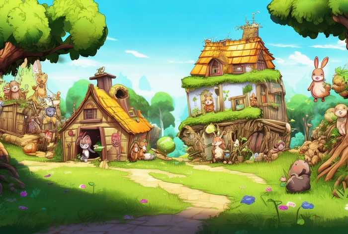 动物新村图片（动物新村图片卡通）