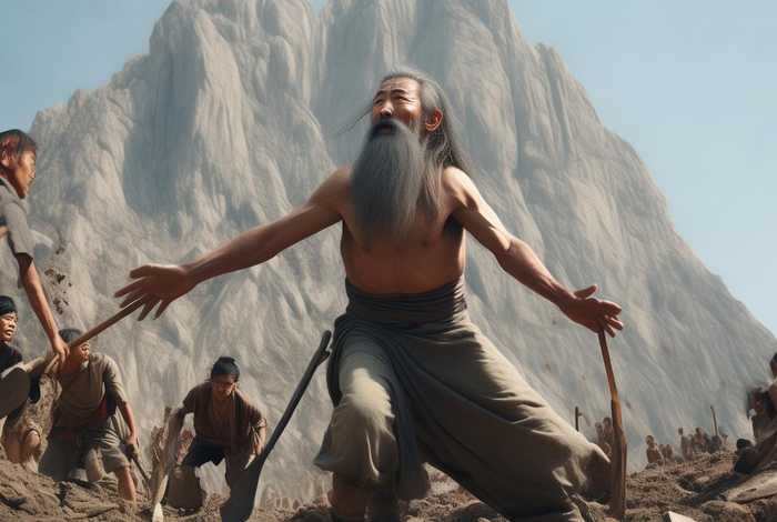 成语故事愚公移山配图 成语故事愚公移山图片