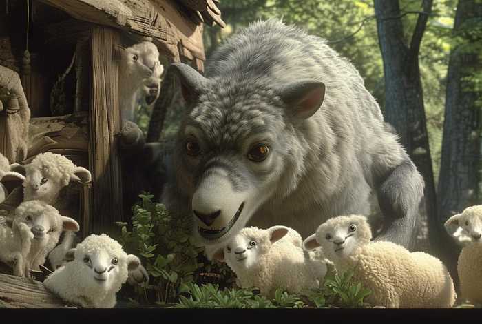 大灰狼的故事完整版，大灰狼和七只小羊的故事完整版