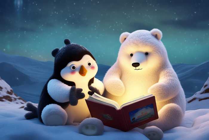 北极熊和企鹅的童话故事 - 北极熊和企鹅的睡前故事