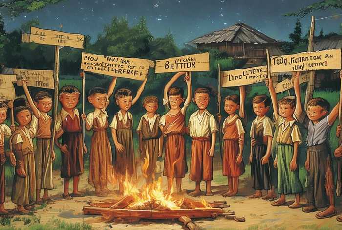 儿童革命故事主题画 儿童革命主题绘画