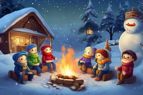 冬天的故事儿童歌曲视频、《冬天的故事》儿歌