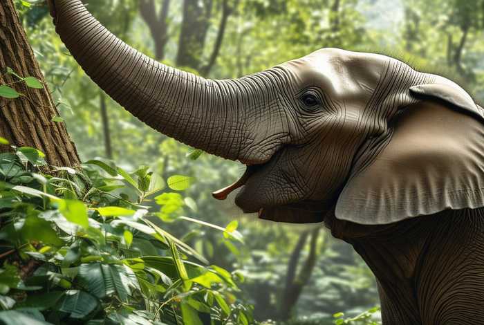 大象的鼻子用途真大、大象的鼻子用途真大呀作为开头结尾看图写话