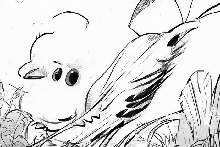 大嘴鸟的故事简笔画（大嘴鸟的故事简笔画图片）