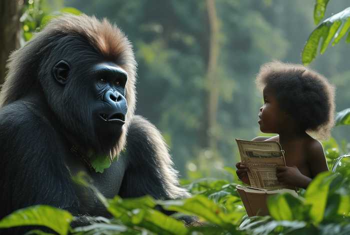 大猩猩的故事绘本（大猩猩的故事绘本内容）