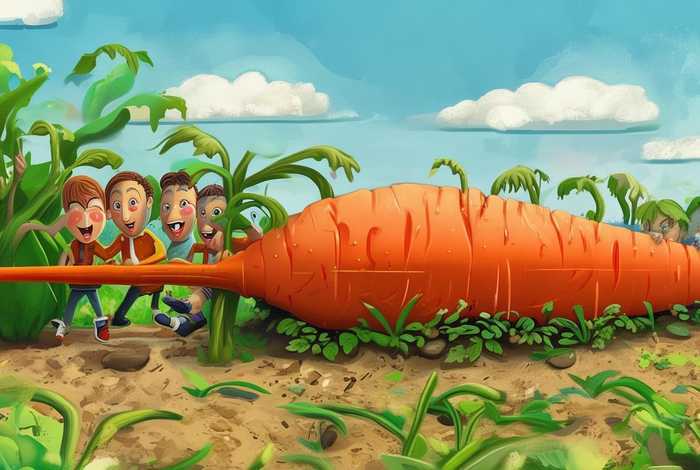 拔萝卜儿童画创编,幼儿园儿童画创编拔萝卜 拔萝卜儿童画创编,幼儿园儿童画创编拔萝卜