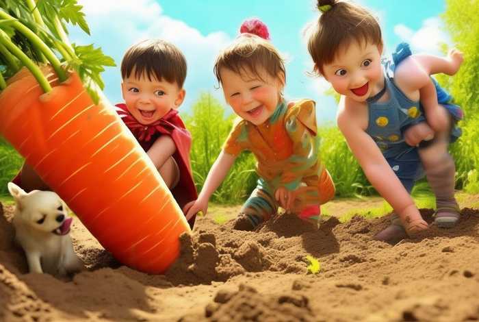 拔萝卜儿童经典故事 儿童拔萝卜的故事 拔萝卜儿童经典故事 儿童拔萝卜的故事