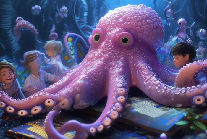 大王乌贼儿童睡前故事、大王乌贼的故事书