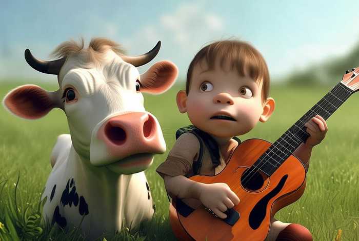 对牛弹琴的故事儿童文字版 - 对牛弹琴的故事和寓意50字 对牛弹琴的故事儿童文字版 - 对牛弹琴的故事和寓意50字