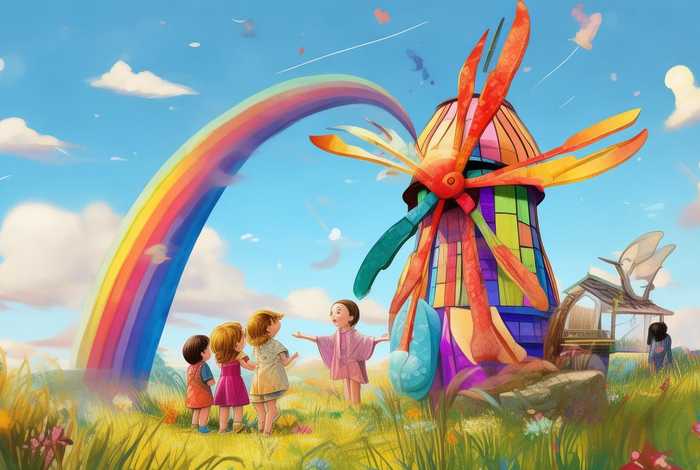 彩虹风车的儿童故事;彩虹风车的故事照片文字 彩虹风车的儿童故事;彩虹风车的故事照片文字