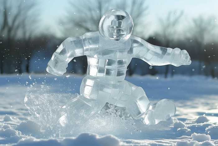 动画故事会 动画故事会跑的冰雕