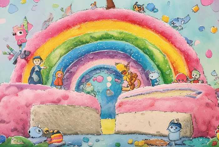 彩虹蛋糕绘本故事带图片，彩虹蛋糕绘本故事带图片怎么做