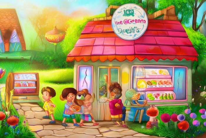 冰淇淋绘本故事 - 幼儿绘本故事冰淇淋商店