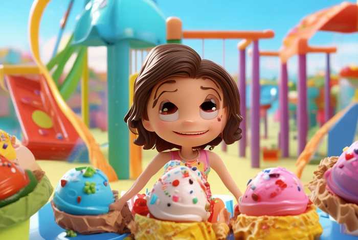 冰激凌小姑娘故事、冰激凌小姑娘故事视频中班