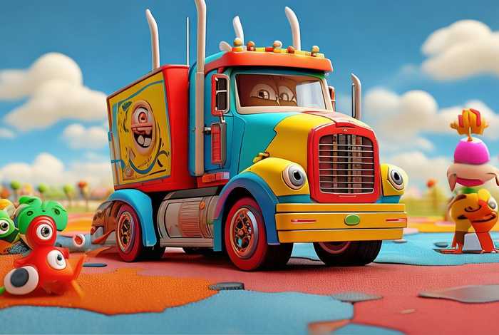 大货车儿童动画，大货车儿童动画片