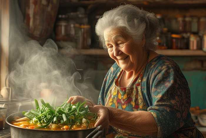 大葱故事；大葱的故事富翁老太太