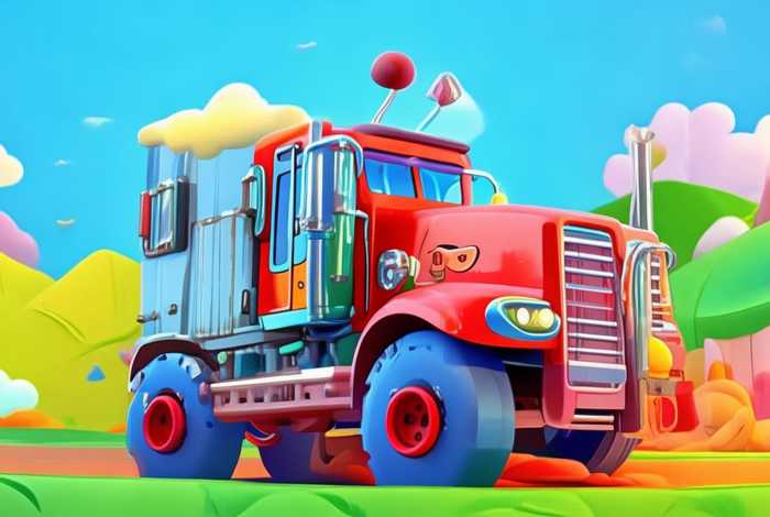 大货车儿童视频动画 大货车儿童益智动画