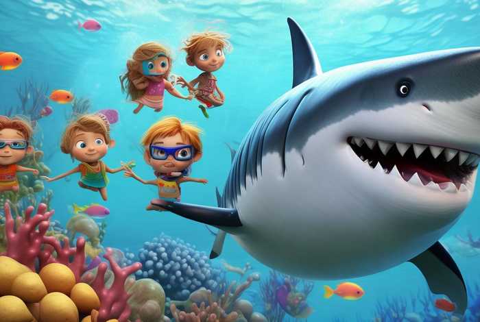大鲨鱼儿童故事mp3 - 大鲨鱼的幼儿故事