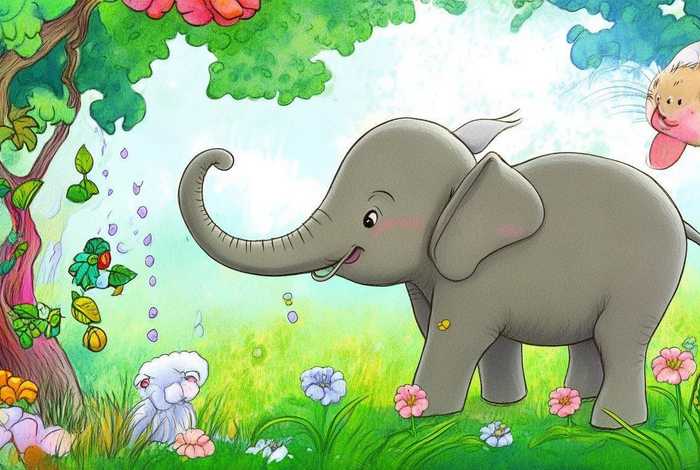 大象的长鼻子绘本故事图片、大象的长鼻子绘本故事图片大全