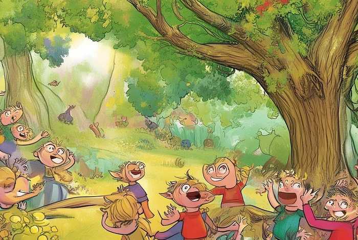 大树的故事儿童绘画；大树的故事绘画图片 幼儿园