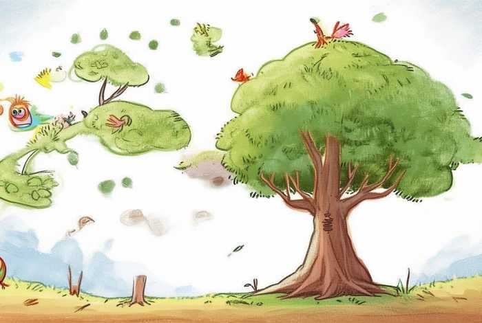 大嘴鸟简笔画儿童画大树（大嘴鸟简笔画儿童画大树图片）