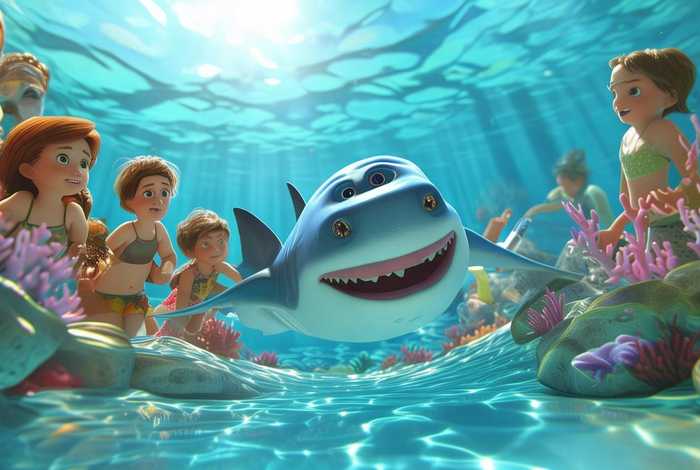 儿童鲨鱼故事连续播放，播放鲨鱼动画故事