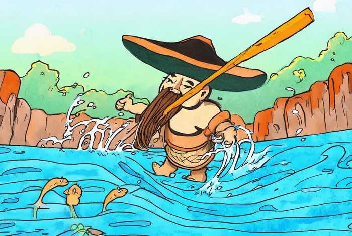 大禹治水配图简笔画儿童画 大禹治水配图简笔画儿童画怎么画