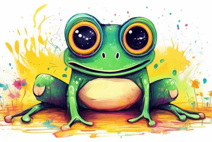 儿童青蛙的画 儿童青蛙的简笔画