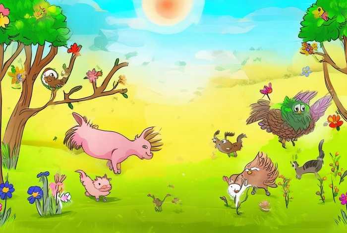 动物农场的儿童故事 农场里动物的故事