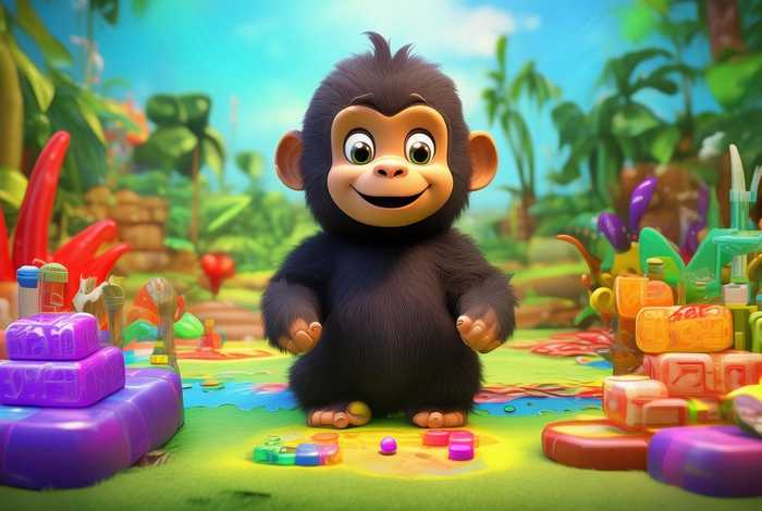 大猩猩儿童动益智视频 - 大猩猩益智动画视频