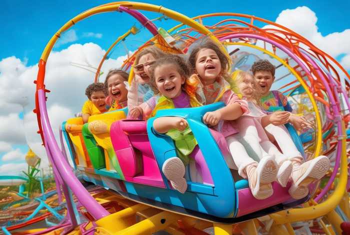 儿童过山车的视频；小孩玩的过山车视频