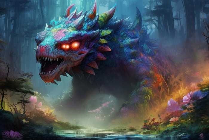 大怪物的故事文字；大怪物的故事文字图片