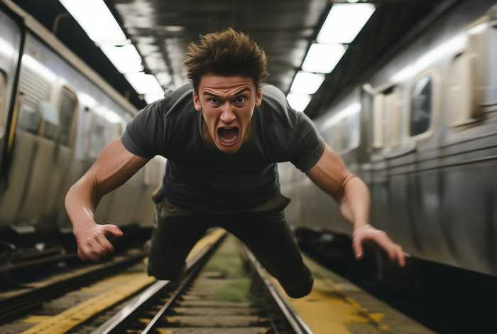 地铁轨道救婴儿（小伙跳进地铁轨道救婴儿）