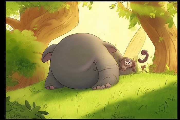 大象伯伯小猴儿童话故事 - 大象伯伯生病了幼儿故事