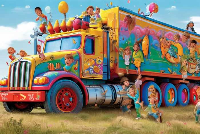 大货车儿童故事大全集，大货车的故事幼儿故事