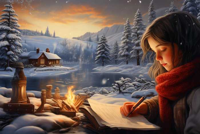 冰雪故事绘画；冰雪故事作文