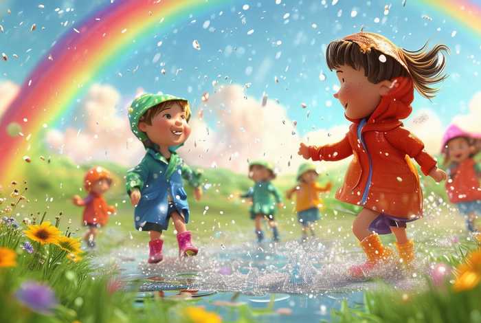 儿童雨的故事完整版 雨的故事动画完整版