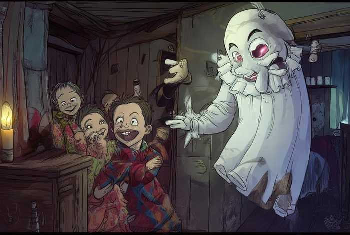 儿童鬼故事短篇搞笑，少儿鬼故事短篇