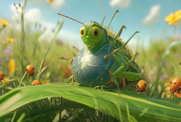 大肚子蝈蝈比肚子的故事启示 - 大肚子蝈蝈的故事视频