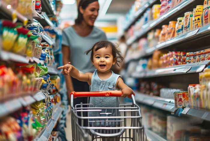 儿童逛超市的说说；小孩逛超市的说说