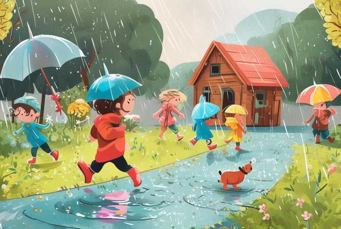 儿童雨天故事合集、幼儿下雨天故事
