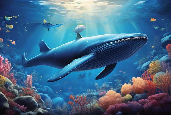 大鲸鱼的故事（大鲸鱼的海底世界的故事绘本）